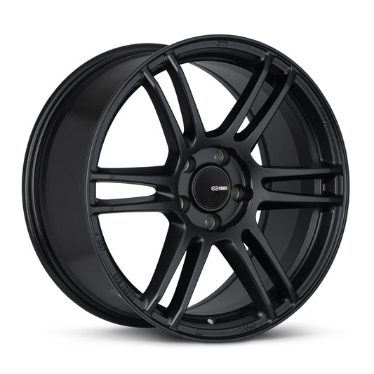 Enkei TSR-6 18x8.5 5x114.3 38mm Offset 72.6mm Bore Matte Black Wheel - 530-885-6538BK